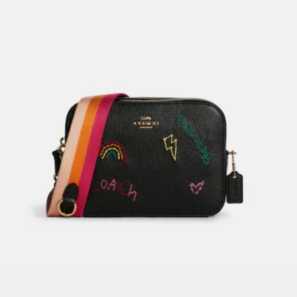 Coach Mini Camera Bag with Diary Embroidery